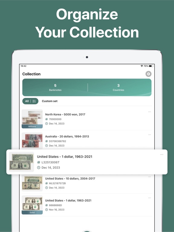 NoteSnap: Banknote Identifier iPad screenshot 4 - Reference app