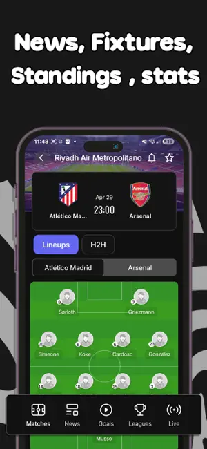Inscore: Football Live Scores screenshot 2