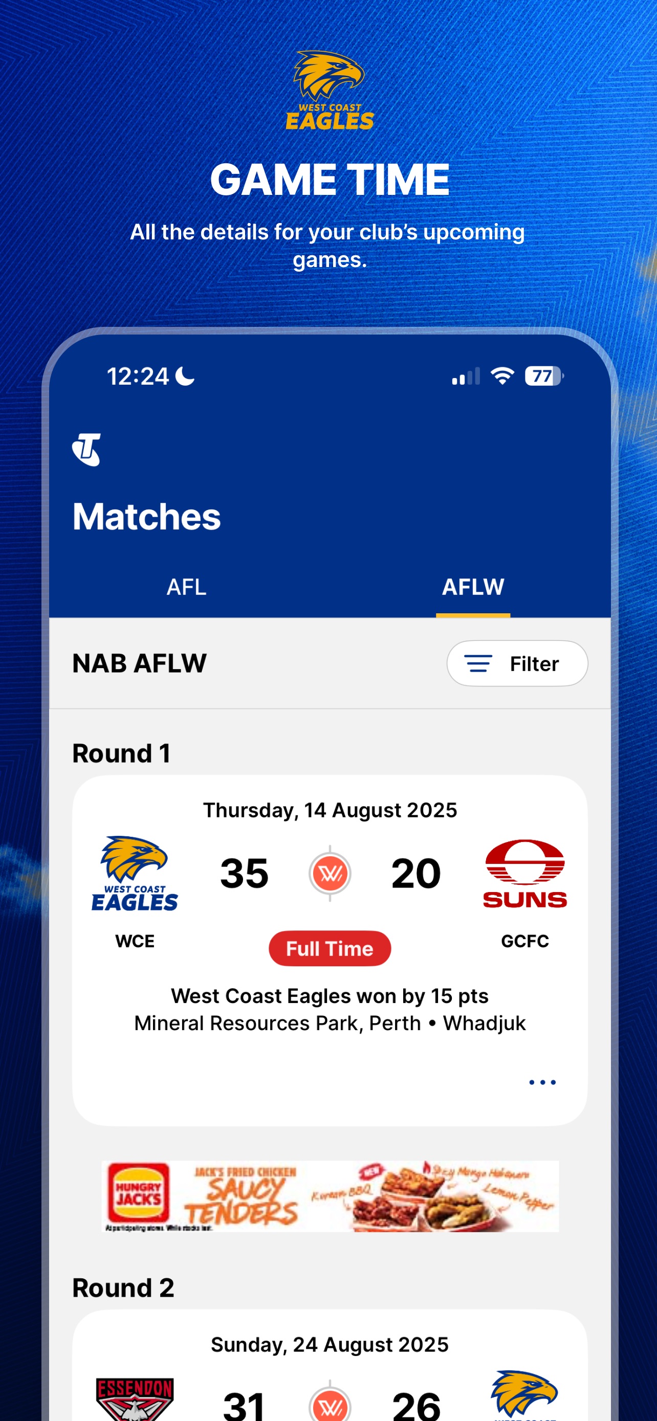 Screenshot 4 of West Coast Eagles Official App