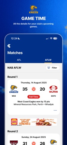 West Coast Eagles Official App Screenshot 4 of 5
