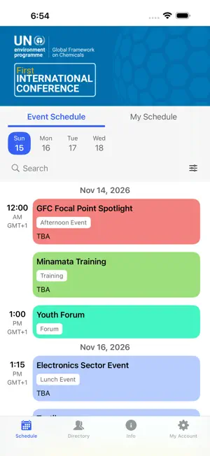 First International Conference screenshot 1