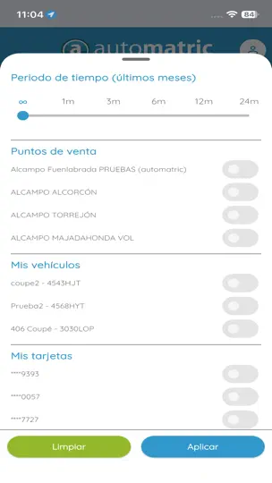 Captura de pantalla de Automatric en iPhone 4