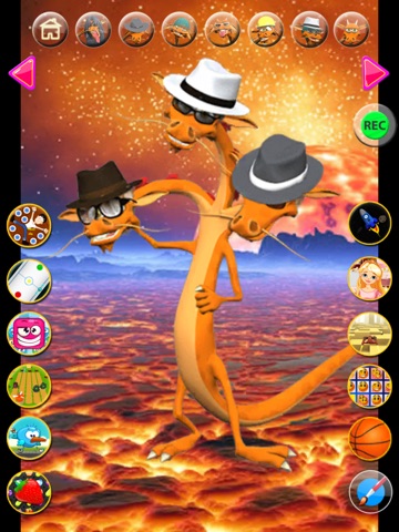 Talking 3 Headed Dragon iPad screenshot
