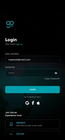 GoLive Ticketing Screenshot 2 of 8