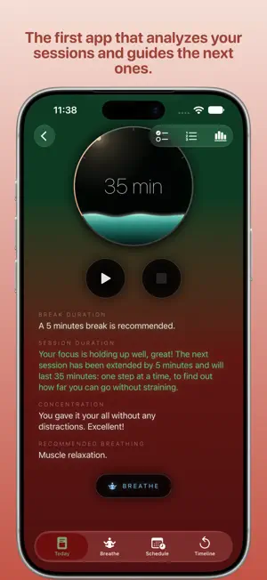 Pomodrop: Focus & Breathing screenshot 1