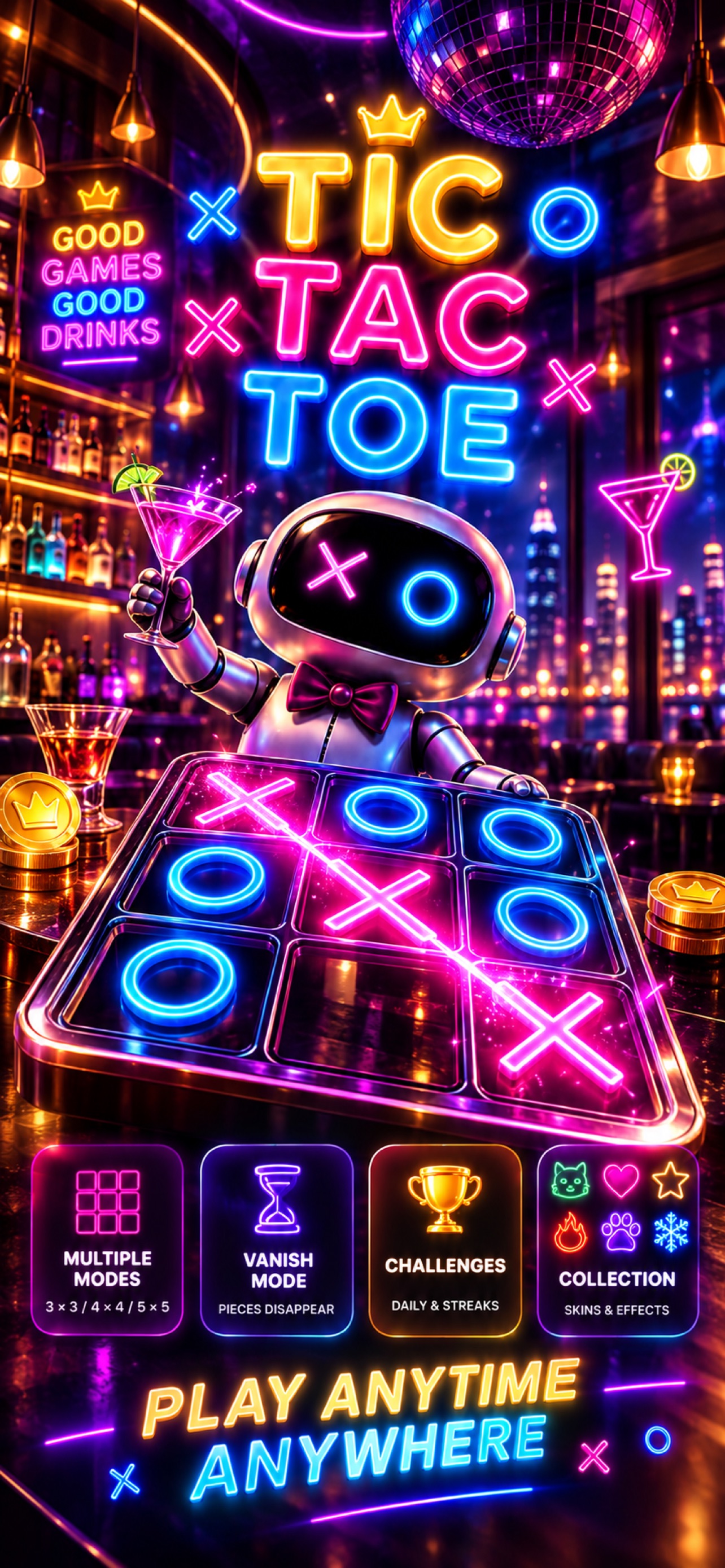 Screenshot 3 of Neon Nights: Tic Tac Toe