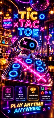 Neon Nights: Tic Tac Toe Screenshot 3 of 5
