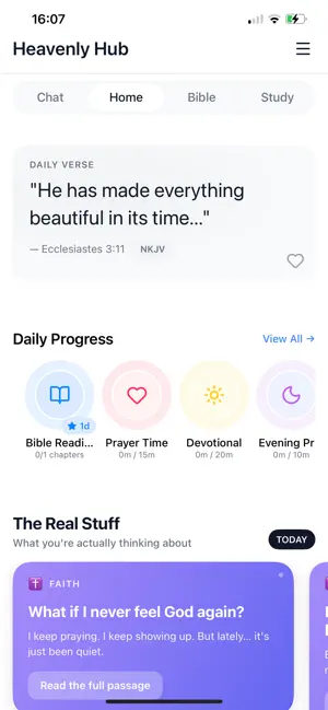 Heavenly Hub: AI Bible Chat screenshot 1