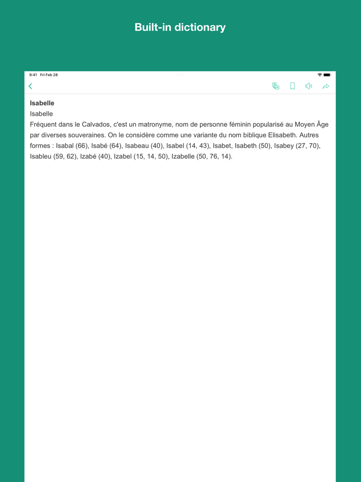 #4. French Family Name Dictionary (iOS) 由: Trung Nguyen
