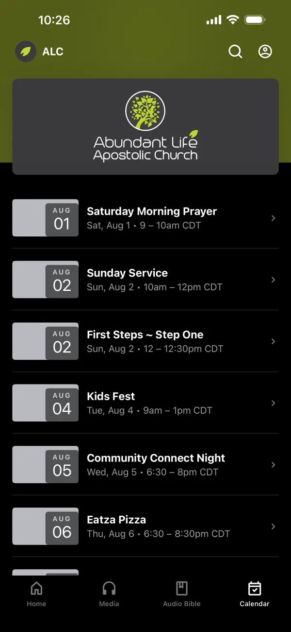 Screenshot #3 pour Abundant Life Apostolic Church