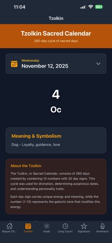 Mayan Charts screenshot