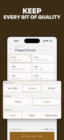 Audio Converter: MP3, WAV, M4A iPhone screenshot