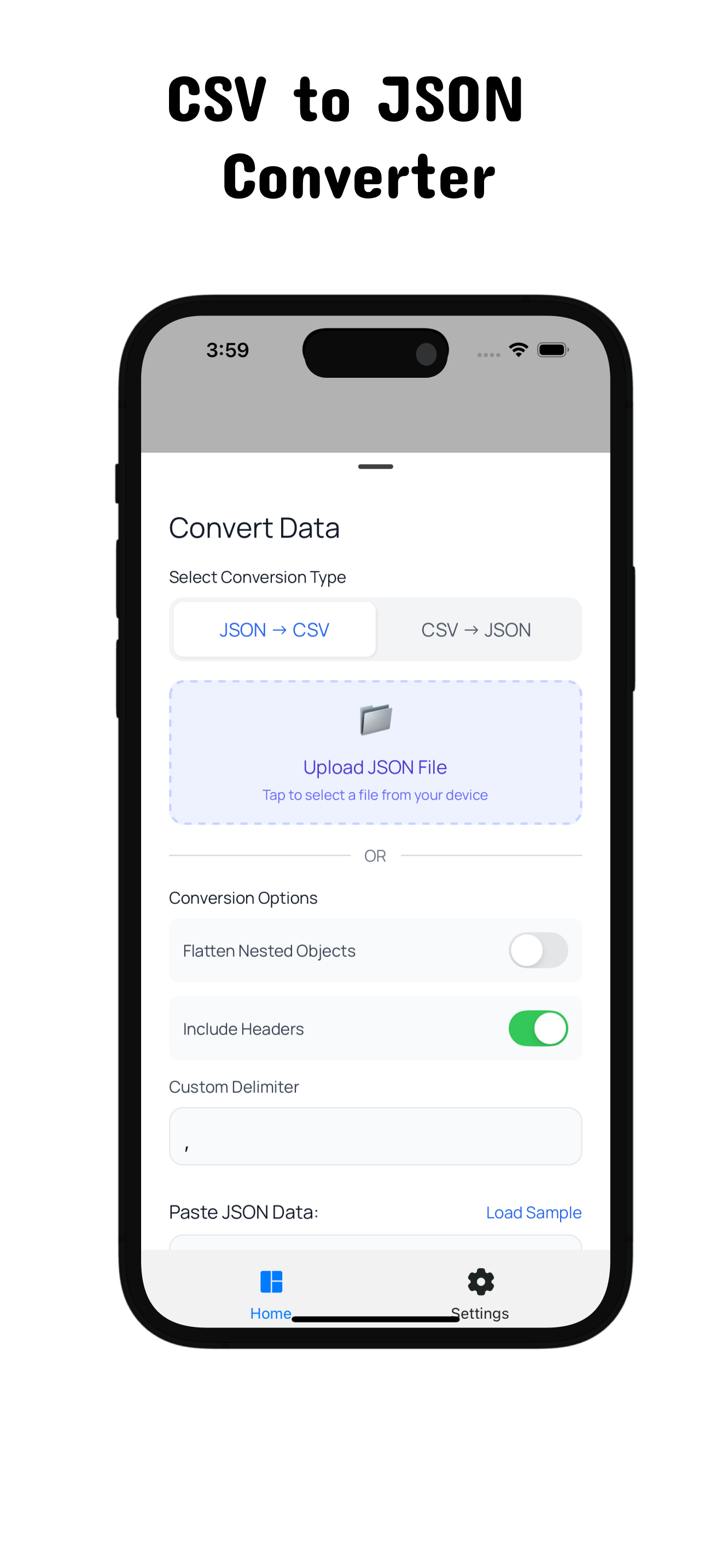 JSON & CSV Converter screenshot 3