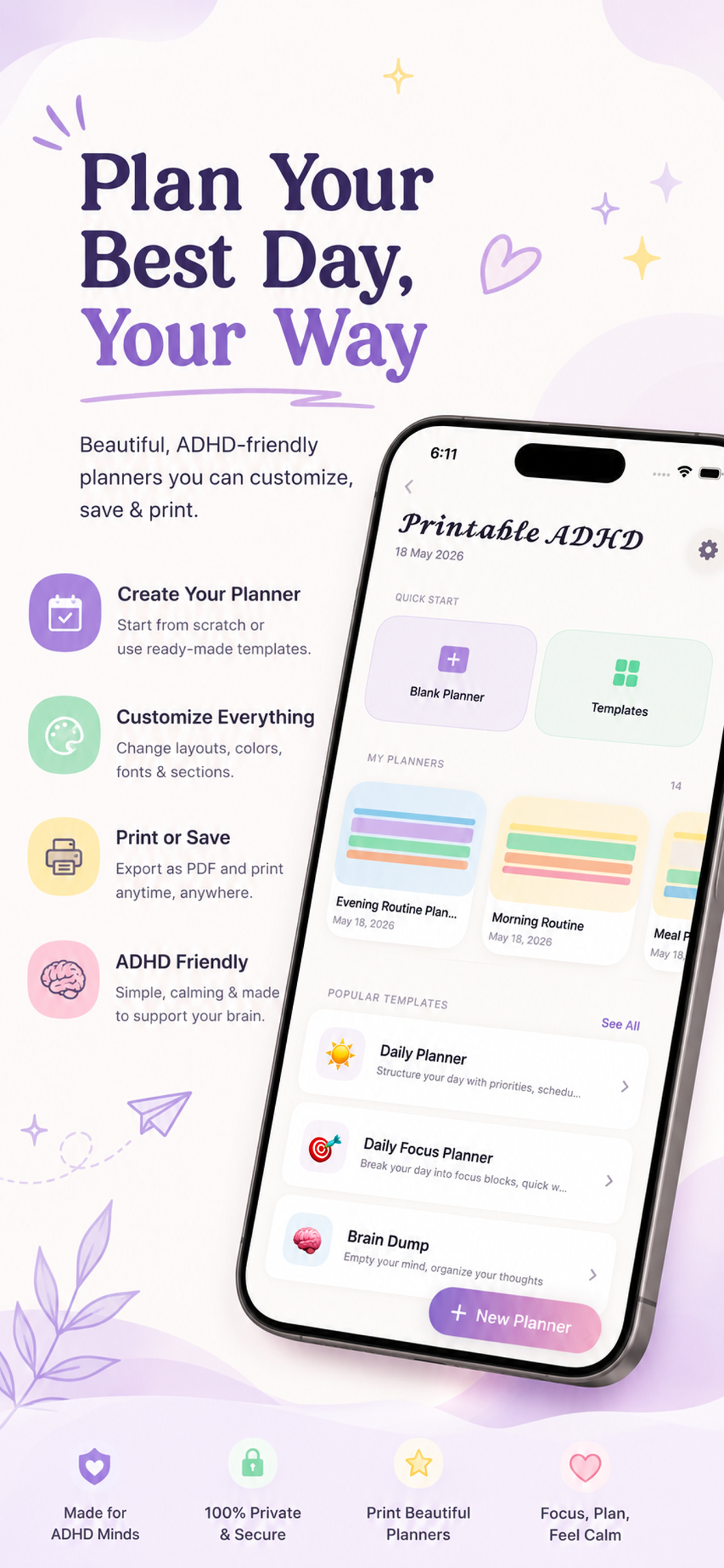 Printable ADHD Planner
