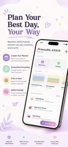 Printable ADHD Planner screenshot