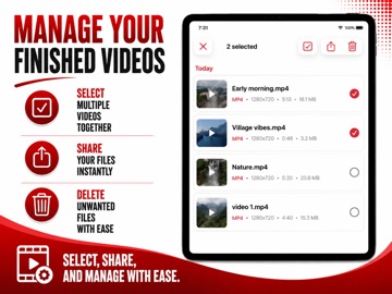 Video Sound Remover Pro iPad screenshot