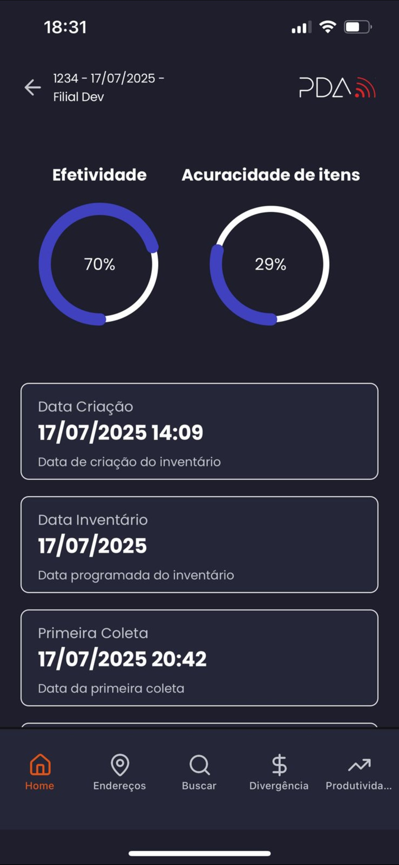 PDA Inventário screenshot 3