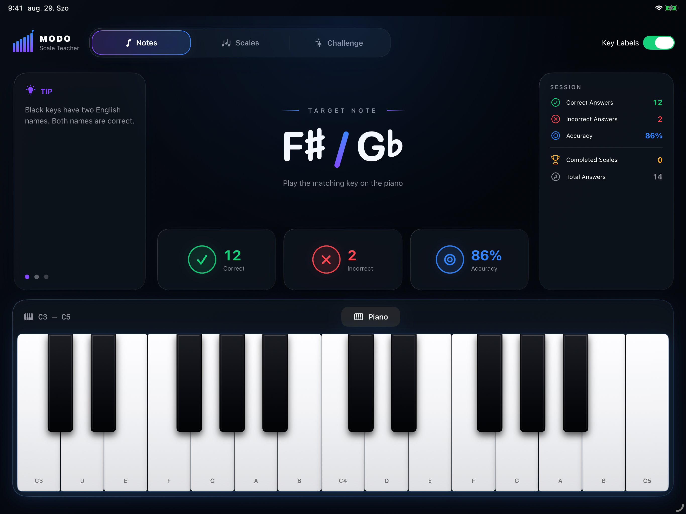 Modo Scale Teacher screenshot 5
