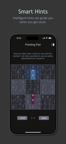 Dark Sudoku - Classic Puzzle iPhone screenshot