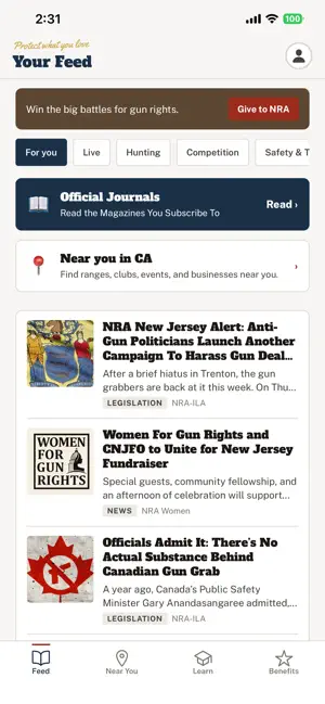 NRA screenshot 3