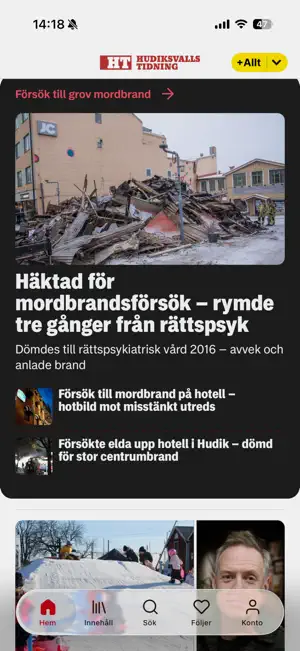 Hudiksvalls Tidning screenshot 1