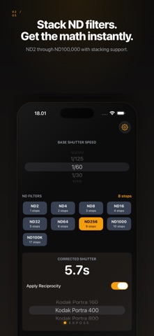 Expose — Exposure Calculator screenshot