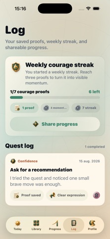 Courage Quest Daily Screenshot 4 of 5
