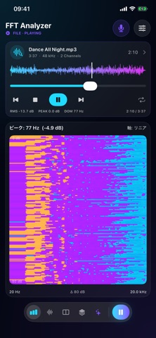 FFT Analyzer のスクリーンショット