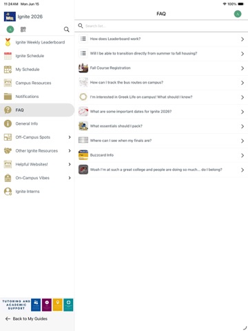 Georgia Tech Guidebook iPad screenshot