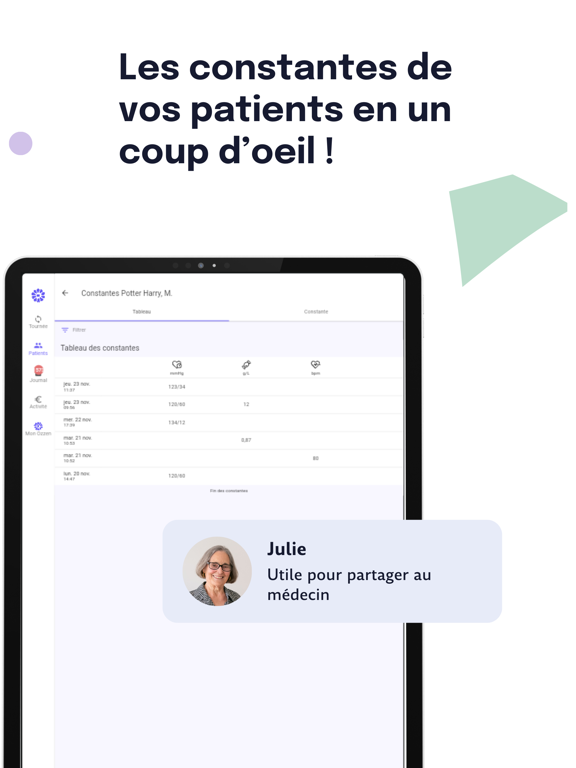 Screenshot #6 pour Ozzen: Agenda/Dossier de soins