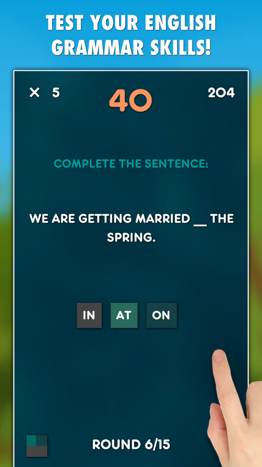 #1. Prepositions Test (iOS) 由: Michal Sajban