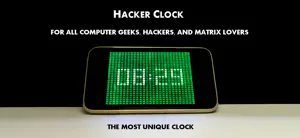 Hacker Clock - Green Matrix screenshot 1