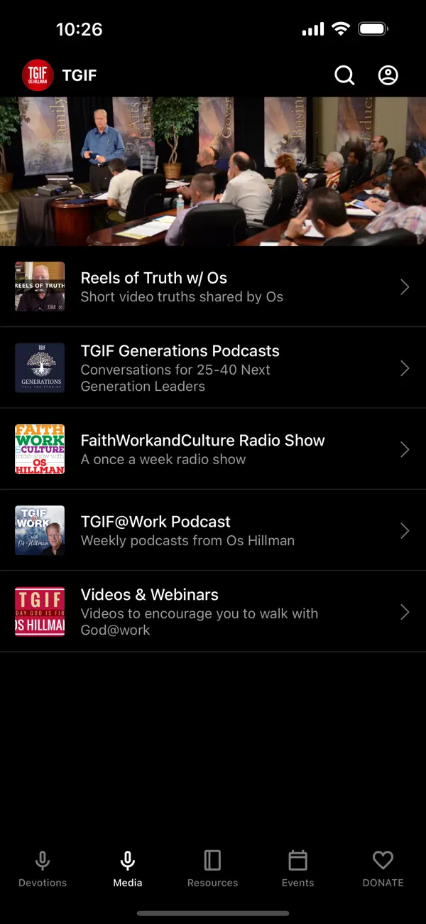 Screenshot #2 pour TGIF Os Hillman