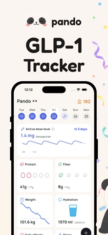 GLP-1 & Weight Tracker: Pando Screenshot 1 of 9