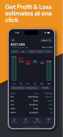 Warp Portfolio Tracker screenshot