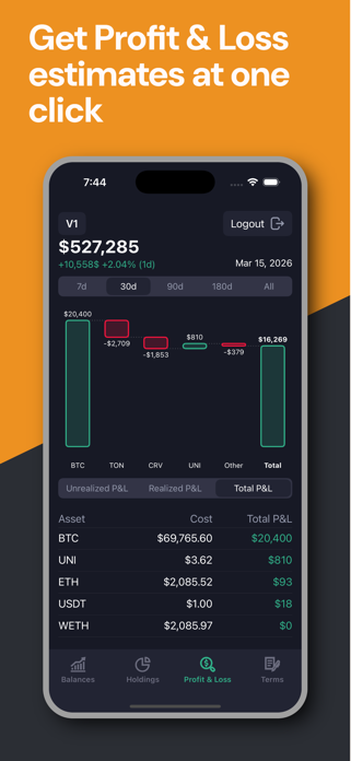 Warp Portfolio Tracker Screenshot 3 of 4