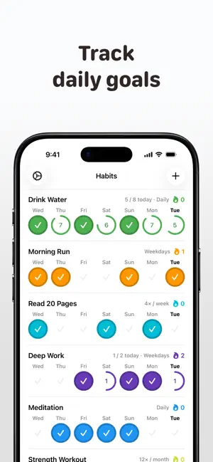 Habit Tracker - Daily Goal screenshot 1