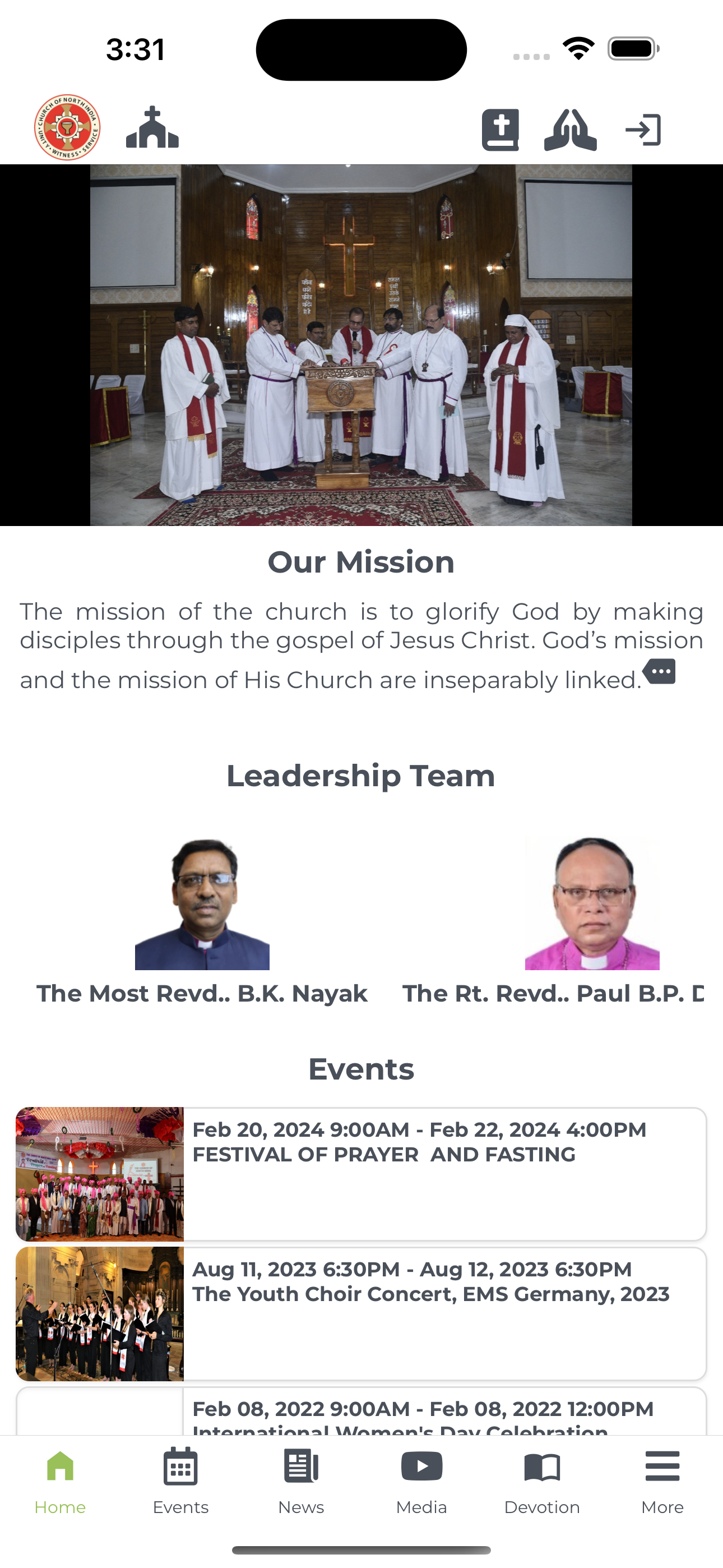 CNI Church App