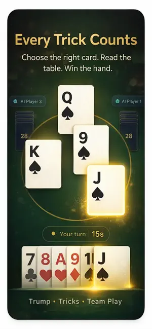 Twenty Eight Card Game screenshot 1