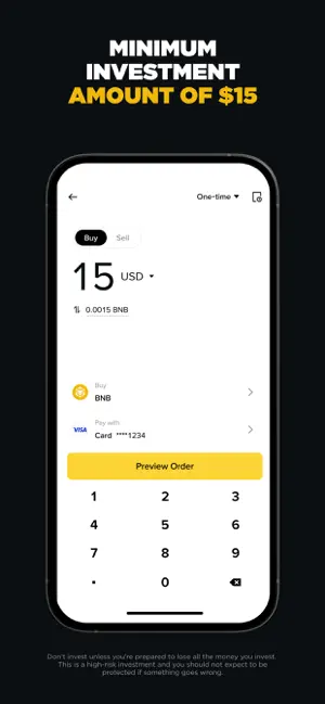 Binance: Buy Bitcoin & Crypto iPhone screenshot 1