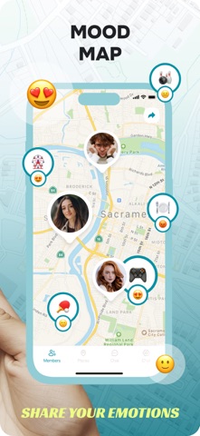 Location Sharing: Mood Map Screenshot 2 of 4