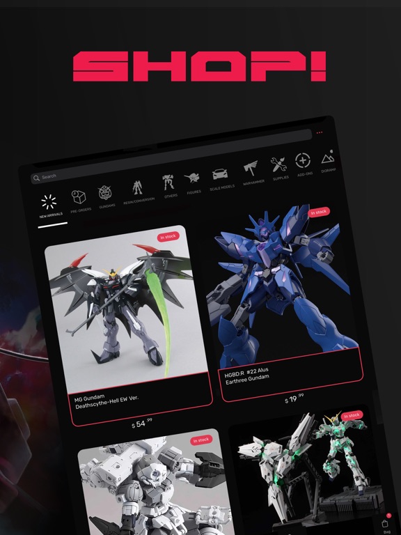 Gundam Place iPad screenshot 2 - Shopping app