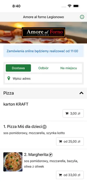 Amore al forno Legionowo screenshot 1