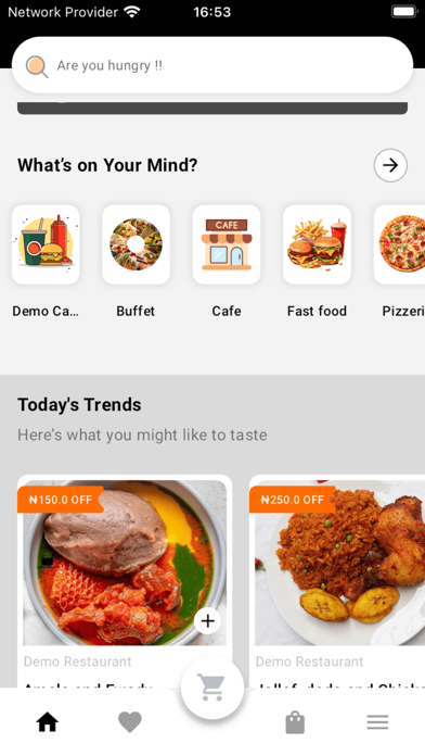 FOOD RUSH - Food Delivery Screenshot