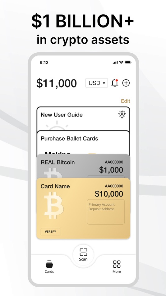 #3. Ballet Crypto: Cold Storage (iOS) By: BALLET GLOBAL INC.