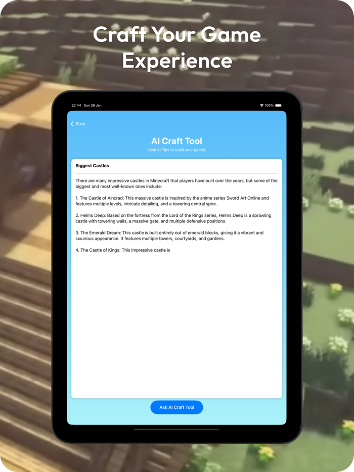 AI Chunk Base for Minecraft