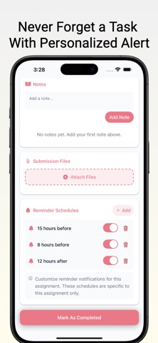 Quick Assignment Tracker screenshot