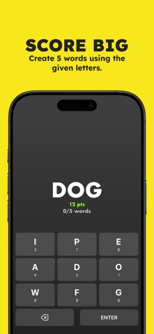 HIGH 5 - a five word puzzle screenshot
