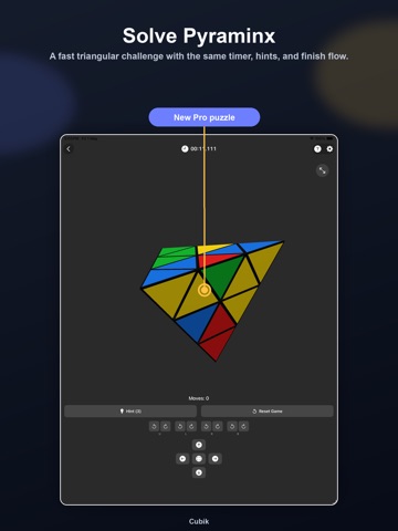 Cubik: Rubik’s Cube Puzzle iPad screenshot