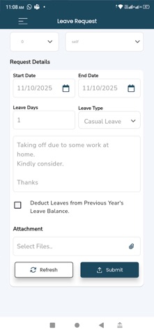 Employee Self Service App Screenshot 6 of 6
